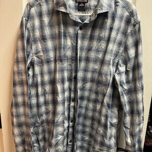 Michael  Kors Men's Blue Plaid Shirt size XXL/ NWOT 941